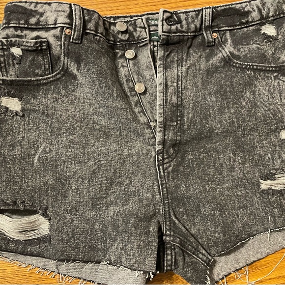 wild fable Pants - Button fly Black jeans shorts